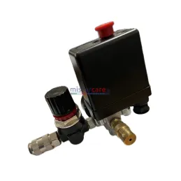 Abac - Pressostato completo di regolatore e manometri per compressore