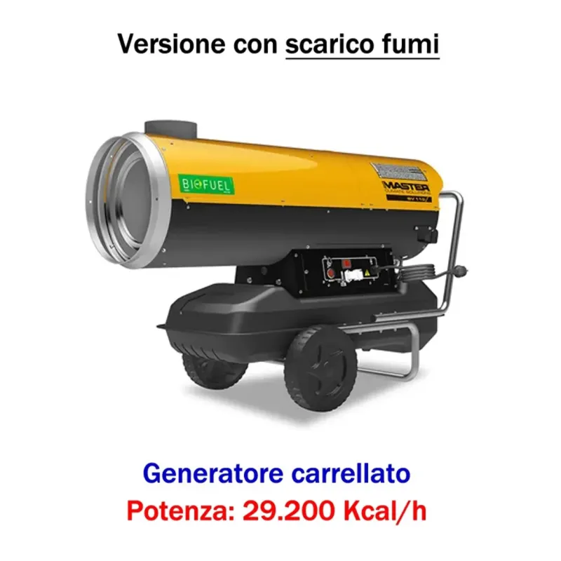 Master BV 110 E - Generatore d'aria calda a gasolio (29.200 Kcal)