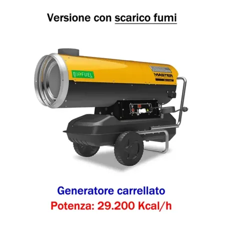 Master BV 110 E - Generatore d'aria calda a gasolio (29.200 Kcal)