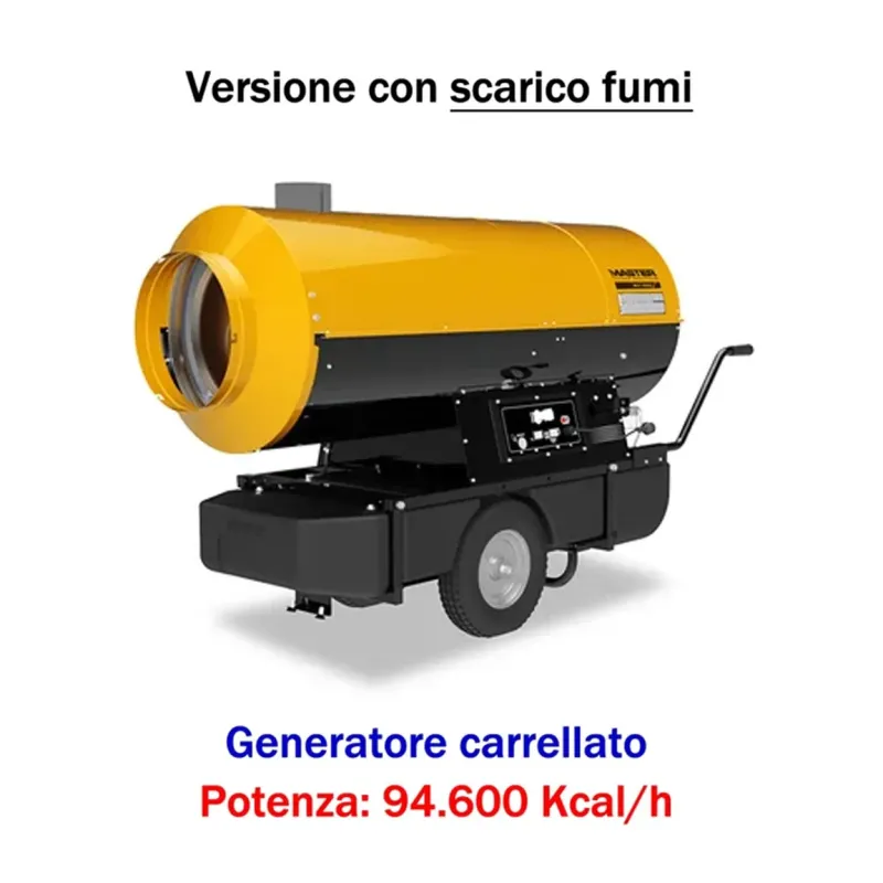 Master BV 400 - Generatore d'aria calda a gasolio ad una o due vie (94.600 Kcal)