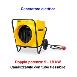 Master B 18 EPR - Generatore d'aria calda elettrico trifase (9 - 18 kW)