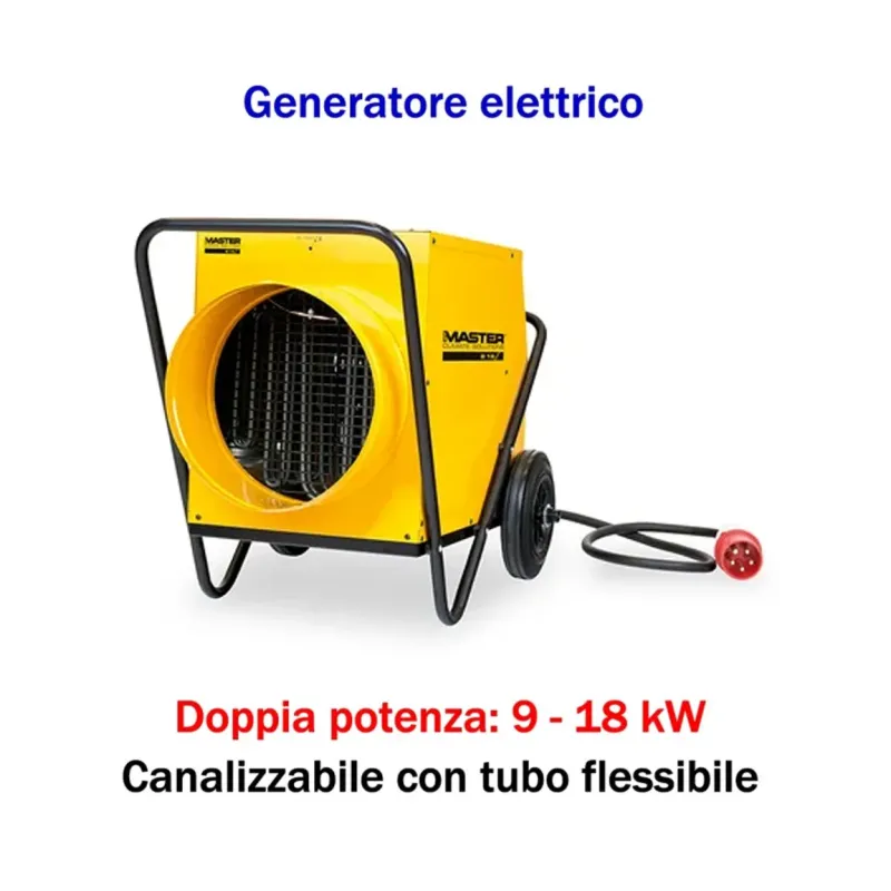 Master B 18 EPR - Generatore d'aria calda elettrico trifase (9 - 18 kW)