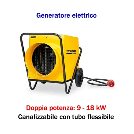 Master B 18 EPR - Generatore d'aria calda elettrico trifase (9 - 18 kW)