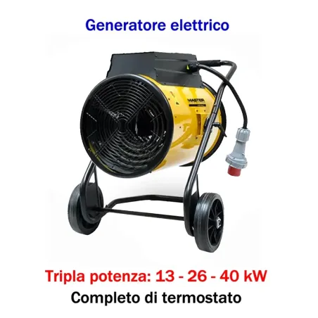 Master RS 40 - Generatore d'aria calda elettrico trifase (13 - 26 - 40 kW)