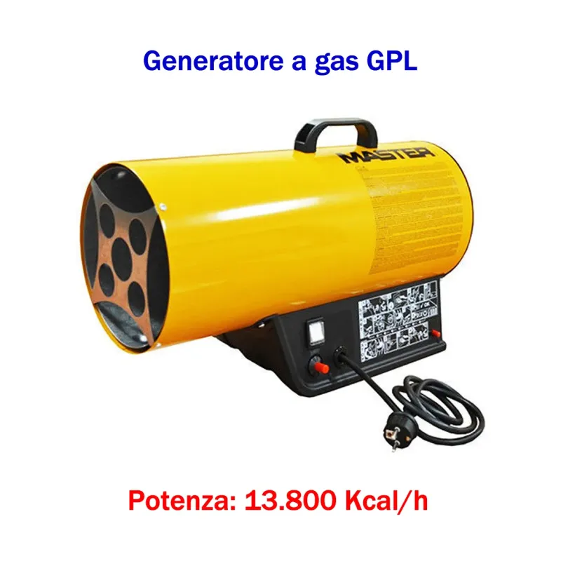 Master BLP 17M - Generatore d'aria calda a gas GPL (manuale) - 13.800 Kcal