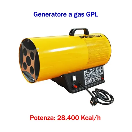 Master BLP 33M - Generatore d'aria calda a gas GPL (manuale) - 28.400 Kcal