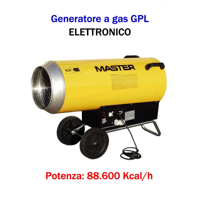 Master BLP 103ET - Generatore d'aria calda a gas GPL (elettronico) - 88.600 Kcal