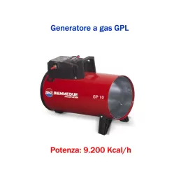 BM2 GP10M - Generatore d'aria calda a combustione diretta (manuale) - 9.200 kcal/h