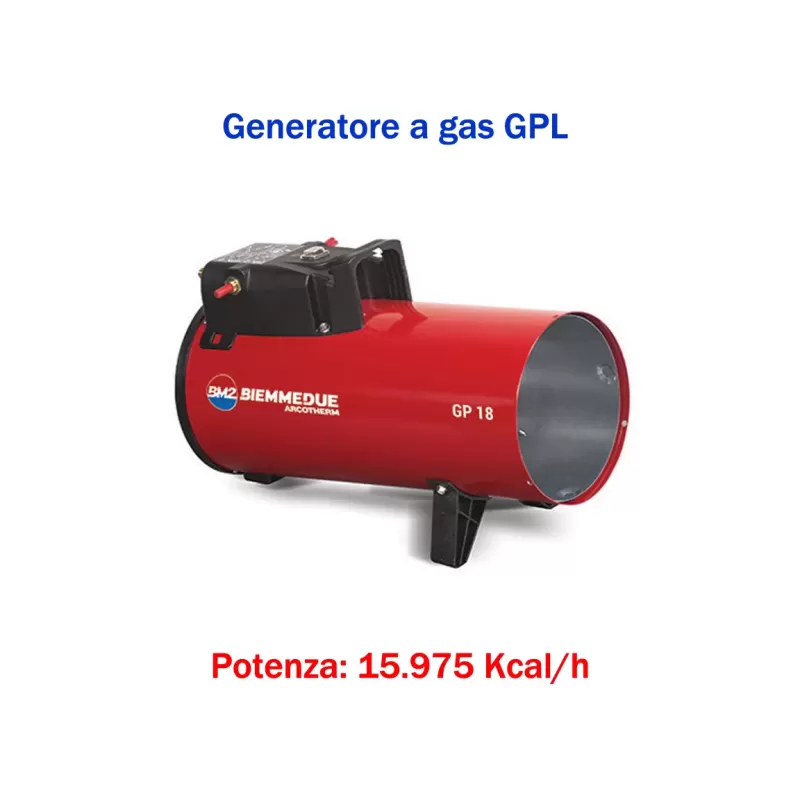 BM2 GP18M - Generatore d'aria calda a combustione diretta (manuale) - 15.975 kcal/h