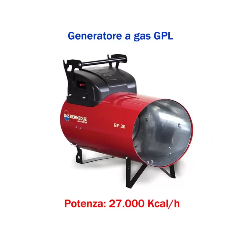 BM2 GP30M - Generatore d'aria calda a combustione diretta (manuale) - 27.000 kcal/h