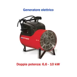 BM2 EK 10 C - Generatore d'aria calda a corrente elettrica con termostato - 8.600 Kcal/h (6,6 / 10 kW)