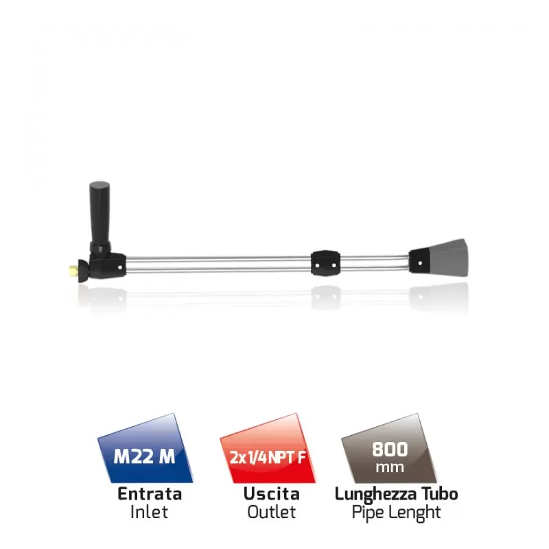 MTM - Lancia a doppia estremità professionale per idropulitrice