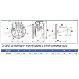 Gruppo pompante B5900 ABAC ricambio compressore