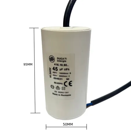 Condensatore 45mF 450V Idropulitrice Comet
