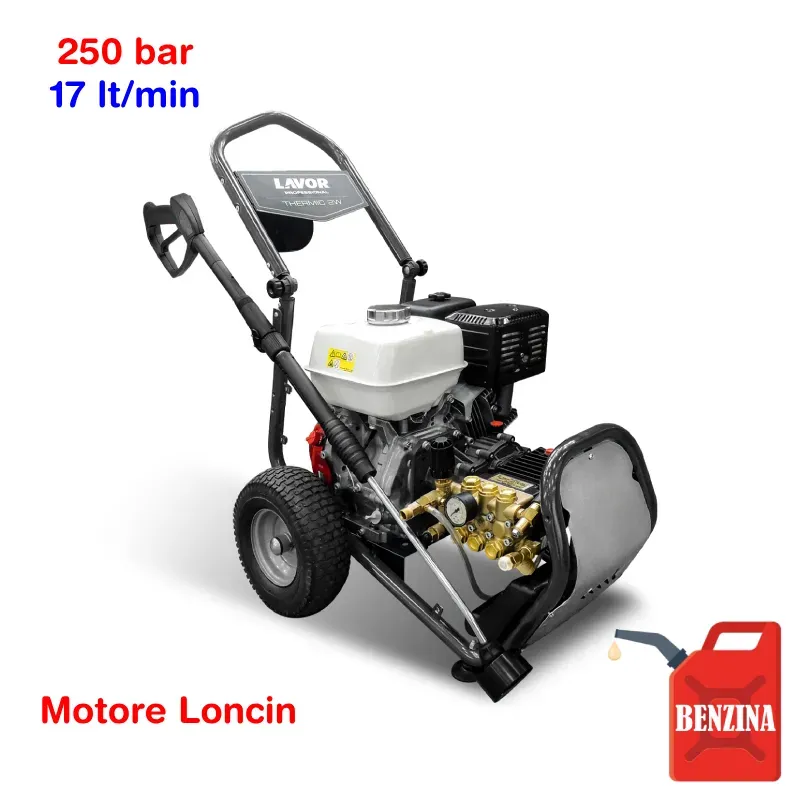 Lavor Thermic 2W PRO 13 L - Idropulitrice ad acqua fredda (250 Bar - 17 lt/min) con motore a scoppio (benzina)