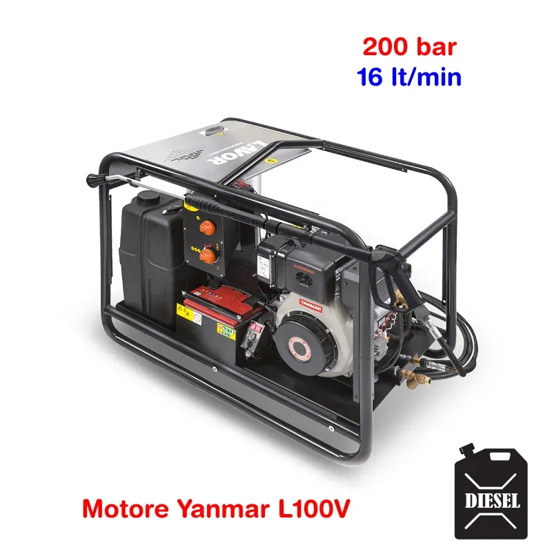 Lavor Thermic 10.1 HW 2016 - Idropulitrice ad acqua calda (200 Bar - 16 lt/min) con motore a scoppio (diesel) Lavor Thermic 10.1 HW 2016 - Idropulitrice ad acqua calda (200 Bar - 16 lt/min) con motore a scoppio (diesel)
