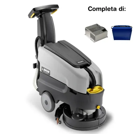 Lavor Dart 38B Li - Lavasciuga pavimenti batteria 24V, pista di pulizia 36 cm (completa di caricabatteria e batteria al litio)
