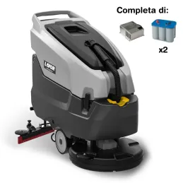 Lavor Moving 55B - Lavasciuga pavimenti batteria 24V, pista di pulizia 55 cm (caricabatteria e batterie incluse)