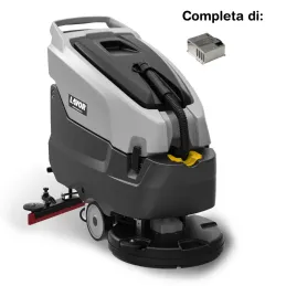 Lavor Moving 55BT - Lavasciuga pavimenti batteria 24V trazionata, pista di pulizia 55 cm (caricabatterie incluso)
