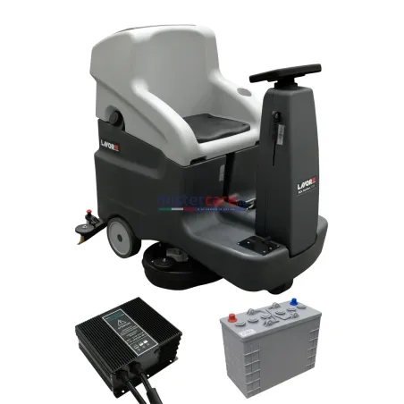 Lavor Comfort XXS Up - Lavasciuga pavimenti batteria 24V, pista di pulizia 66 cm (trazionata)(batterie e caricabatteria inclusi)