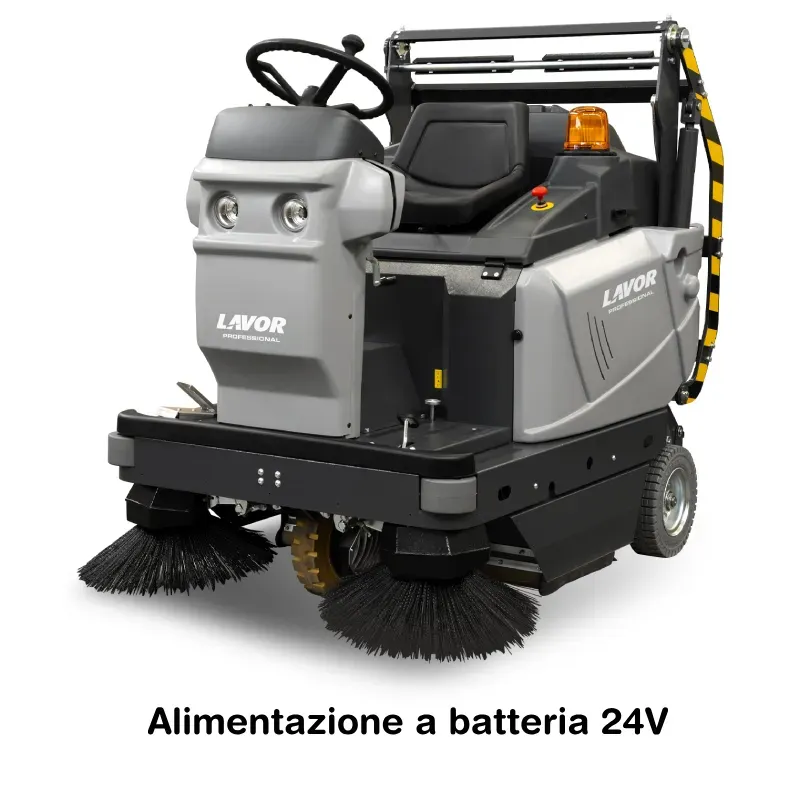 Lavor SWL R 1100 ET Bin Up - Spazzatrice uomo a bordo per superfici sino a 9.700 m²/h (trazionata elettrica)