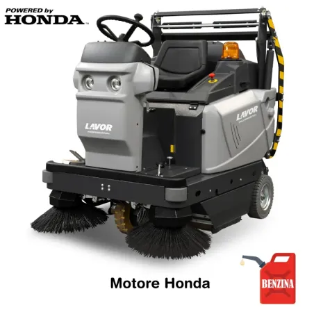 Lavor SWL R 1100 ST Bin Up - Spazzatrice uomo a bordo per superfici sino a 9.700 m²/h (trazionata a scoppio)