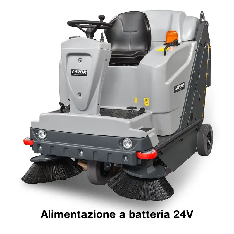 Lavor SWL R 1200 ET Bin Up - Spazzatrice uomo a bordo per superfici sino a 11.500 m²/h (trazionata elettrica) Lavor SWL R 1200 ET Bin Up - Spazzatrice uomo a bordo per superfici sino a 11.500 m²/h (trazionata elettrica)