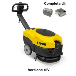 Lavor L1 36B - Lavasciuga pavimenti professionale a batteria 12V (batterie e caricabatterie inclusi)