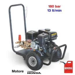 BM2 Mobile 180/13 - Idropulitrice ad acqua fredda (180 Bar - 13 lt/min) con motore a scoppio (benzina)