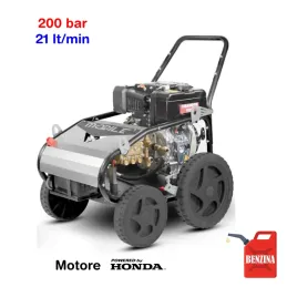 BM2 Mobile 200/21 - Idropulitrice ad acqua fredda (200 Bar - 21 lt/min) con motore a scoppio (benzina)