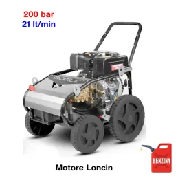 BM2 Mobile 200/21 L - Idropulitrice ad acqua fredda (200 Bar - 21 lt/min) con motore a scoppio (benzina)