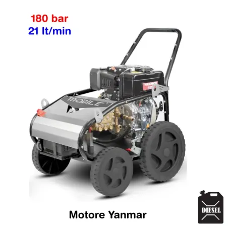 BM2 Mobile 180/21 D - Idropulitrice ad acqua fredda (180 Bar - 21 lt/min) con motore (diesel)