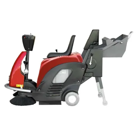 BM2 Dusty 1100 ET/STH Plus - Spazzatrice uomo a bordo elettrica / a benzina con scarico assistito