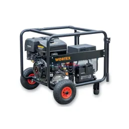 Wortex LWS 9000 E AVR ATS - Gruppo elettrogeno monofase (6,8 kW) AVR con motore a scoppio (benzina)