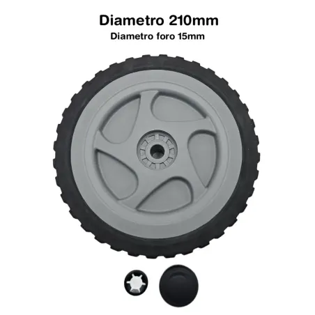 Kit ruota + borchia + fermo XTR Rio-R Pro Lavor D.210mm