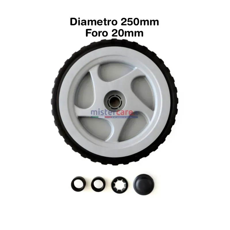 Lavor - Kit ruota + borchia + fermo per idropulitrici "Lavor"