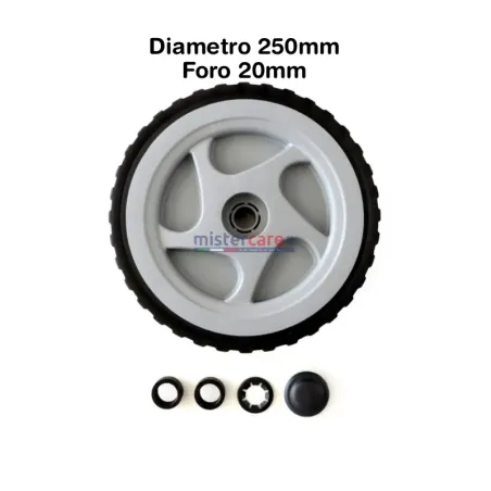 Lavor - Kit ruota + borchia + fermo per idropulitrici "Lavor"