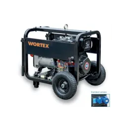 Wortex HWS 9000 3E AVR ATS - Gruppo elettrogeno trifase/monofase (6,8 kW - 3,2 kW) con motore diesel