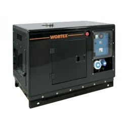 Wortex WS 9000 SS-3 - Gruppo elettrogeno monofase/trifase (6,8/3,2 kW) super silenziato (diesel)