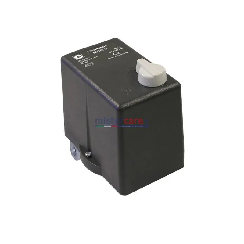Pressostato Condor MDR3/11 trifase protezione termica 16A 3/8"