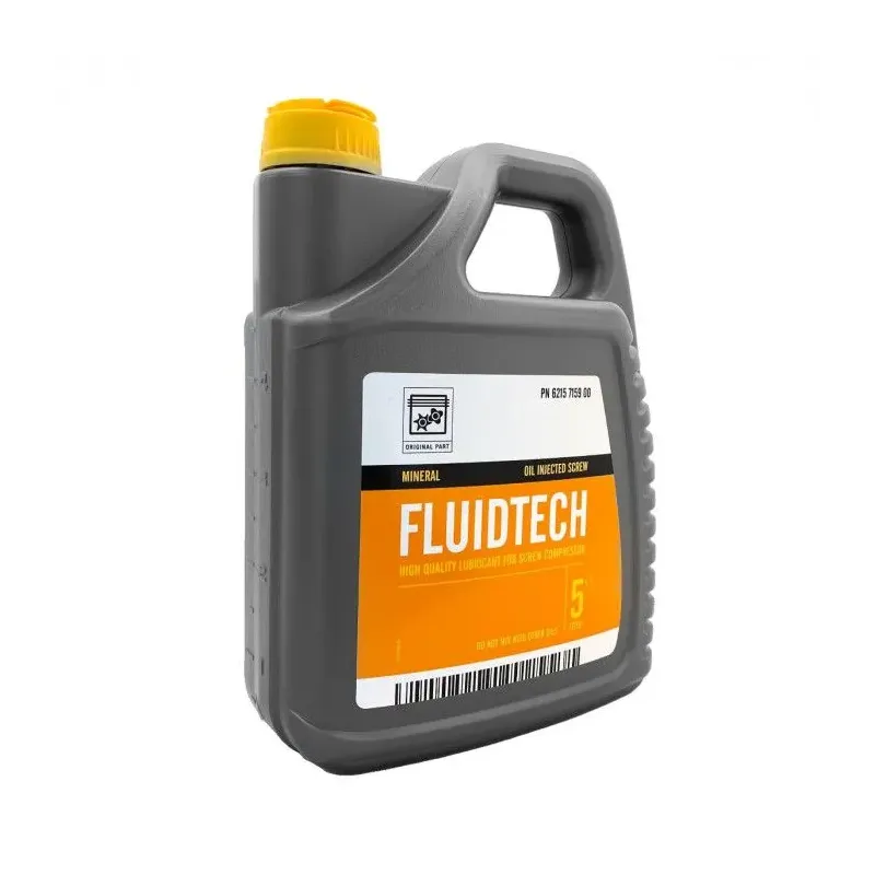 Olio ABAC FluidTech per compressori a vite – Tanica da 5 litri