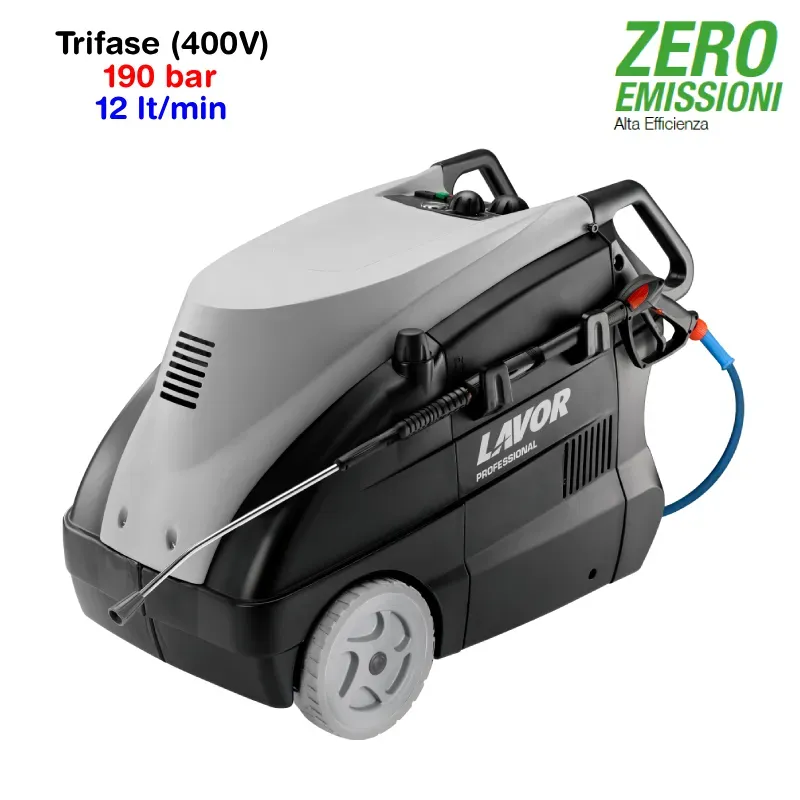 Idropulitrice Acqua Calda Elettrica Lavor Kansas 2.0 1912 LP 190 Bar Professionale
