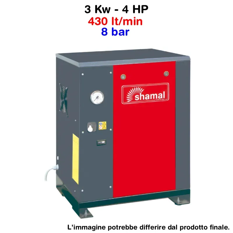 Compressore Shamal GHIBLI SE 3.0-08 4 HP 8 Bar FS14