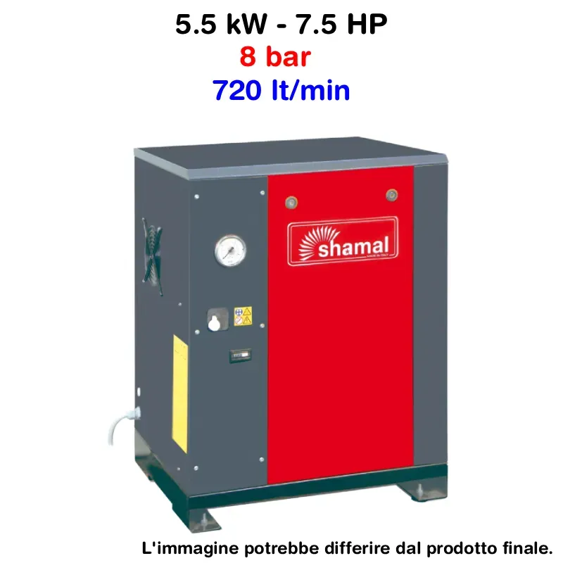 Compressore a vite Shamal GHIBLI 5.5-08 5,5 kW 8 Bar V51JW92SHA572
