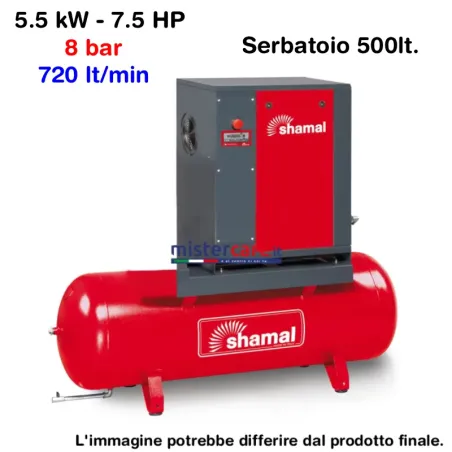 Shamal GHIBLI 5.5-08-500 Compressore a Vite 5,5 kW 8 Bar