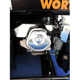 Wortex LW 6500 E - Gruppo elettrogeno monofase (5,5 kW) AVR con motore a scoppio (benzina) + carrello + 1 litro di olio "IP-10W/ - WP2270240