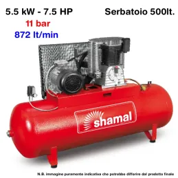 Compressore a Cinghia K30/500 FT7,5 500L 11 Bar