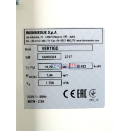 BM2 Vertigo 18 - Generatore d'aria calda silenzioso (gasolio) - 15.652 kcal/h