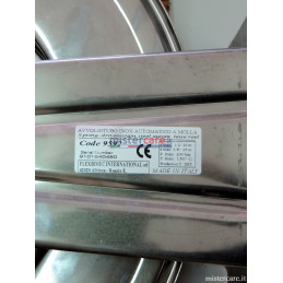 Flexbimec 9592 - Avvolgitubo in acciaio inox - serie snodata EVO - L. max 20 m - Ø 1/2" (senza tubo) - 9592
