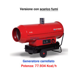 BM2 EC85 - Generatore d'aria calda a combustione indiretta (carrellato) - 77.934 kcal/h - 02EC104